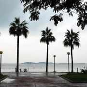 Rainy Sunset Beach