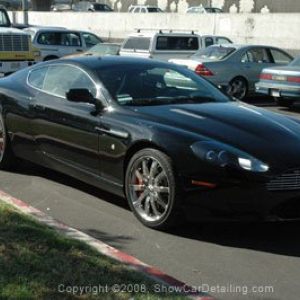 Black Aston Martin DB9