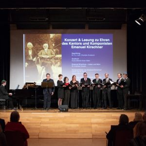 EZ 83 B Konzert und Lesung zu Ehren des Kantors und Komponisten Emanuel Kirschner, IKG, St.-Jakobs-Platz 18, 12.6.2023