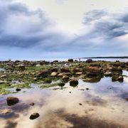 Thunderclouds by the sea