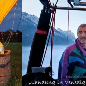 Ballonfahren - Ballooning in the Dolomites.