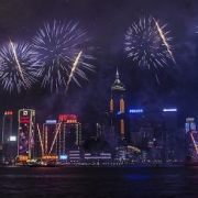 New Year Fireworks - Hong Kong 2013