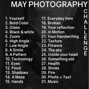 may 2018 Photo Challenge