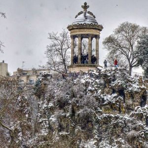Neige aux Buttes Chaumont